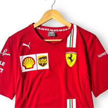 新品 PUMA プーマ Scuderia Ferrari フェラーリコレクション ストレッチ レプリカシャツ チームTシャツ 763033 S 春夏 メンズ ◆B1257_画像3