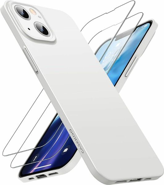 iPhone 13 用 ケース ガラスフィルム付属 指紋防止 薄型 軽量