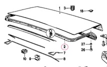 BMW E30M3専用トランクリッドシール（シーリング）BMW純正新品(5171 1 933 769)_画像6