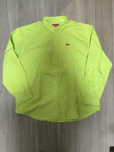 supreme small box logo shirt lime シュプリーム スモールボックスロゴ シャツ ボックスロゴ boxlogo スモールボックス 新品