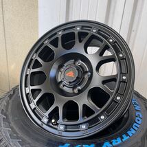 アルジェノンXC8 ◆TOYOオープンカントリーRT225/70R16◆16×7J+35 ◆デリカD5 エクストレイルRAV4 ホワイトレターマットブラック/ミルド_画像4