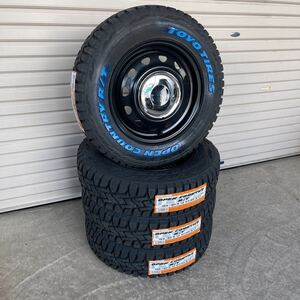 《ネオキャロ》TOYOオープンカントリーRT 165/80R14ホワイトレター　チューナーサイズ　リフトアップ軽トラ 軽バン クローム