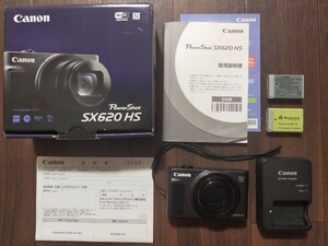 ★キャノン　Canon PowerShot SX620 HS ブラック　バッテリーおまけ付　USED