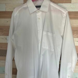 白 ワイシャツ 長袖　RITORNO 襟に薄い汚れあります。175センチくらい　標準サイズ