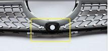 ベンツ フロント バンパー グリル 　クリスタル ダイヤ クーペタイプ　 カバー GLC X253 AMGスタイル フロントカメラあり車 　シルバー_画像3