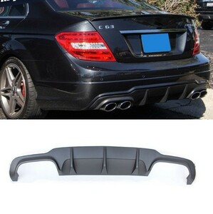  Mercedes Benz W204 rear bumper diffuser spoiler 4 pipe out color none solid AMG