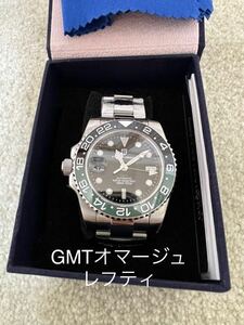 GMT レフティ　自動巻　緑　パガーニデザイン　GMTマスターオマージュ　今期新作