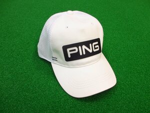 ＰＩＮＧ　ピン　キャンディバーメッシュキャップ　ＨＷ-Ｕ２０６　(Ｗｈｉｔｅ)