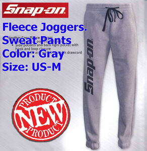 即落☆スナップオン☆スウェットパンツ/ジョガーパンツ/Fleece Joggers/グレー(US-M)