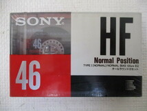⇔ 69 カセットテープ SONY ソニー NORMAL POSITION TYPEⅠ ノーマルポジション HF 46 検：オーディオ機器 記録媒体 未使用 保管品_画像1