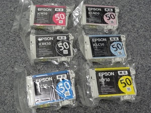 送料無料★EPSON 純正インク IC6CL50 6色パック相当 未使用品！