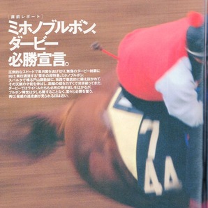 雑誌Sports Graphic Number 292(1992.6/5号)◆ダービー直前競馬総力特集/ミホノブルボン、必勝宣言/無敗伝説/武豊×明石家さんま/天皇賞◆の画像6