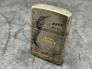 zippo king fisher KING FISHER キングフィッシャー カワセミ 限定品 青い宝石 アウトドア 自然 オイルライター ジッポ 廃版激レア