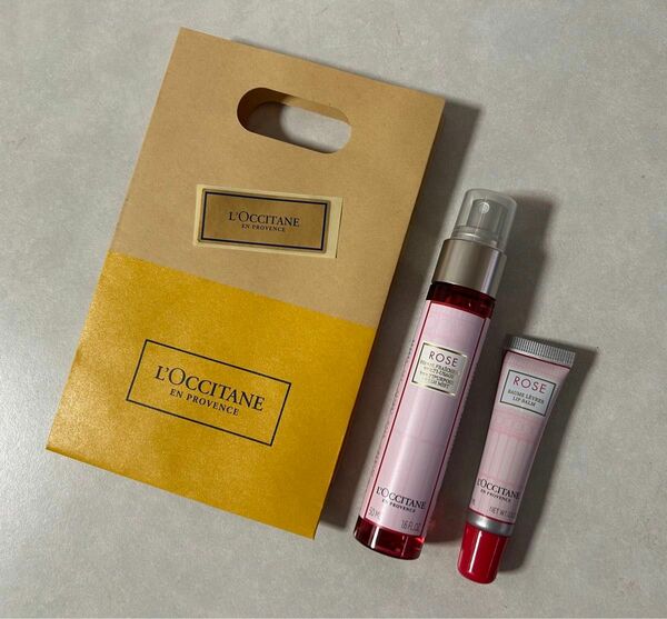 新品未開封【ロクシタン】L'OCCITANE RSモイスチャーミスト　全身用化粧水　50ml　& リップバーム12ml ローズ