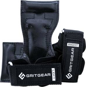  GRITGEAR パワーグリップ フリーサイズ　筋トレ 握力補助 懸垂 滑り止め ラットプルダウン デッドリフト