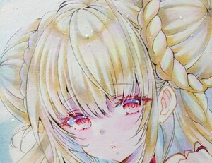  square fancy cardboard ( four mi double az Len azur lane AZURLANE ) same person original hand-drawn illustrations girl illustration