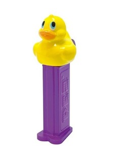 PEZ バスボール マスコット DUCK アヒル ダック ミニチュアチャーム チャーム キーホルダー マスコットのみ 未使用 匿名配送 PLAZA ペッツ