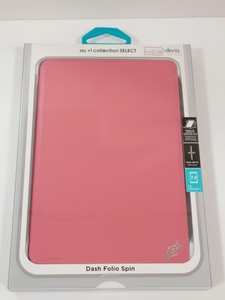 3【長031208-48】新品 iPad mini 4 Dash Folio Spinブックタイプケース ピンク スリープ機能対応 縦横360度回転 ドリアインターナショナル