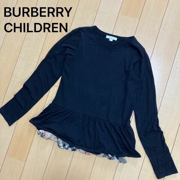 BURBERRY CHILDREN トップス　カットソー　黒　164cm