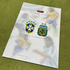 ブラジル代表vsアルゼンチン代表マッチデープログラム 2006