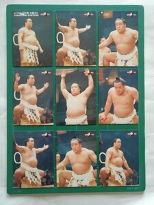 '98大相撲カード 第51代横綱 玉の海 土俵入り連続写真カード9枚