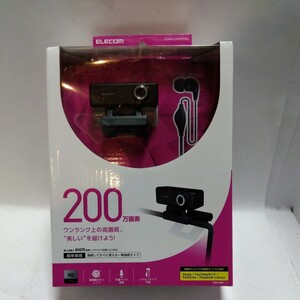高画質HD対応200万画素Webカメラ イヤホンマイク付き UCAM-C520FEBK （ブラック）