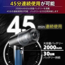 ハンディクリーナー コードレス 充電式 小型 車 掃除 強力 USB 掃除機 吸引力 軽量　替えフィルター付_画像5