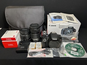 ※22010 CANON EOS KISS X5 ショット回数 約1070回 デジタル１眼レフ レンズ2本付き 外装美品 個人保管