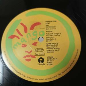 Barrington Levy - Too Experienced / Ranking Joe - Make Up Your Mind // Mango 12inch / Dancehall Classic / Bob Andy