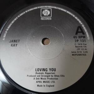Janet Kay - Loving You 鳥鳴き声ブースト！！ // Pye Records 7inch / Lovers / Minnie Riperton