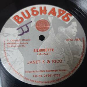 Janet Kay & Rico Rodriguez & Prince Jazzbo - Silhouette / Silhouette Gone Clear // Bushays 12inch / Lovers