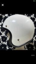 RN45573 1973年製　70's ビンテージ　ヘルメット　Mシェル　ホワイト　57〜59 cm リペア済未使用　BELL BUCO _画像4