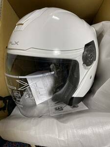 未使用品　リード（LEAD） インナーシールド付きXL ジェットヘルメット ホワイト