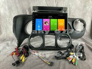 10インチ ラングラー JK 専用 パネル iPhone CarPlay アンドロイド ナビ 画質 ディスプレイオーディオ バックカメラ付 新品 2GB/32GB