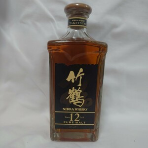 【未開封】竹鶴12年 ピュアモルト ニッカ ウイスキー 角瓶 NIKKA PURE MALT WHISKY 660ml