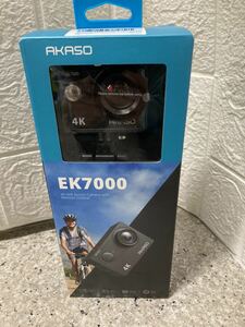 AZ-300.AKASO アクションカメラ 4K 2000万画素 水中カメラ WiFi搭載 外部マイク対応 EK7000 ブラック