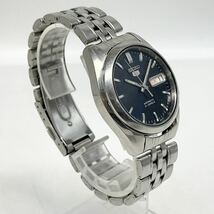 【1N23】1円スタート SEIKO 5 / 7S26-01V0 セイコー ファイブ デイデイト 裏蓋 スケルトン シルバーカラー 自動巻き メンズ 腕時計 稼働品_画像7