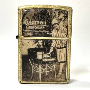 【1A37】 1円スタート ZIPPO / I XVI 2000年 ジッポー Coleman 100th Anniversary NO.0499/2001 コールマン オイルライター 喫煙具 限定品