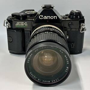 【1R11】1円スタート Canon AE-1 キャノン キヤノン COSINA 28-70mm 1:4 MC MACRO Φ62 フィルムカメラ 一眼レフ 一眼カメラ ブラック