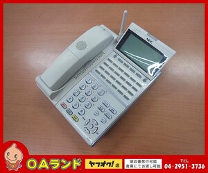 ●NEC● 中古品 / DT400 Series / DTZ-24BT-3D(WH)TEL / 24ボタンカールコードレス電話機（白） / 黄ばみ・日焼けあり