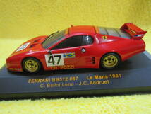 イクソ LMC078 1/43 フェラーリ BB512 #47 1981ルマン（FERRARI Le Mans_画像5