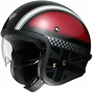 【廃盤・稀少】SHOEI　ヘルメット　J・O　HAWKER　カラー：TC-1 Red/Silver　サイズ：L