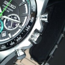 SEIKO セイコー セレクション TOYOTAモデリスタコラボ SBPY171 V175-0FB0 デイト クロノグラフ ソーラー 箱 保 メンズ 腕時計 「23123」_画像4