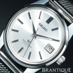 ◆美品◆ GRAND SEIKO グランドセイコー セカンド 5722-9991 SS 手巻き メダリオン 社外ブレス 希少 純正 箱 メンズ 腕時計 「23087」