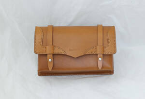  Italy leather saddle-bag honey new goods Brompton custom goods 