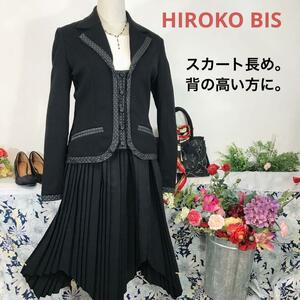 HIROKO BIS スカートスーツ　Ｍ　黒　ママスーツ　卒園式卒業式入学式