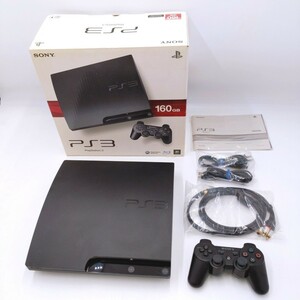 【美品】SONY PlayStation3 CECH-3000A ジェットブラック 完動品 160GB PS3 本体 確認OK 初期化済 プレステ3