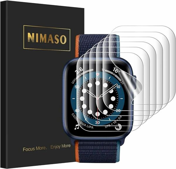 【6枚組】 NIMASO 液晶 保護 フィルム 38 / 40mm Apple Watch series SE / 6 / 