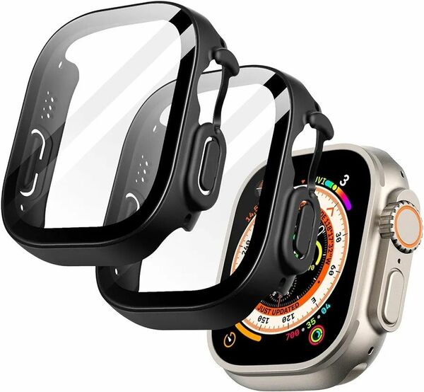 Apple Watch Ultra 2/1（49mm用）ケース フィルム付き 