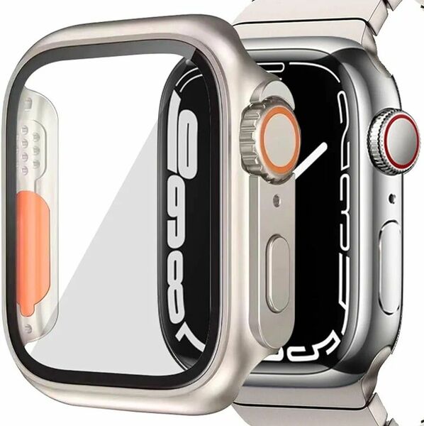 Apple Watch 用ケースシリーズSE2/6/SE/5/4 44mm と互換性があり 数秒で Ultra 一体型